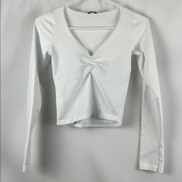 Brandy Melville Tops - BRANDY MELVILLE White Long Sleeve Top
